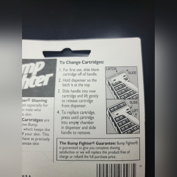 Bumpfighter Cartridges (5 counts) For Use with the Bumpfighter Razor handle. - Picture 6 of 6